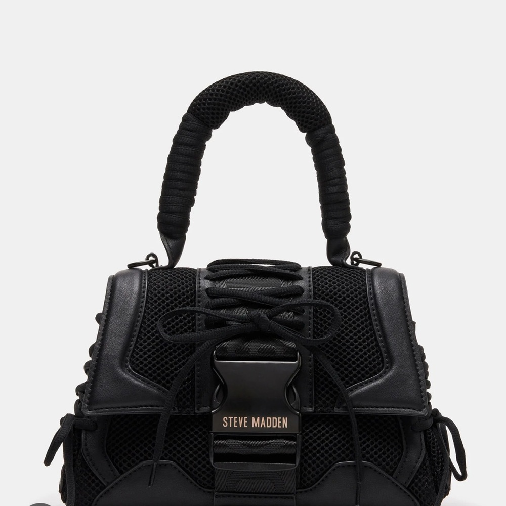 Steve Madden Glossy Black
Steve Madden Diego shoulder bag with top handle - Picture 11 of 12
